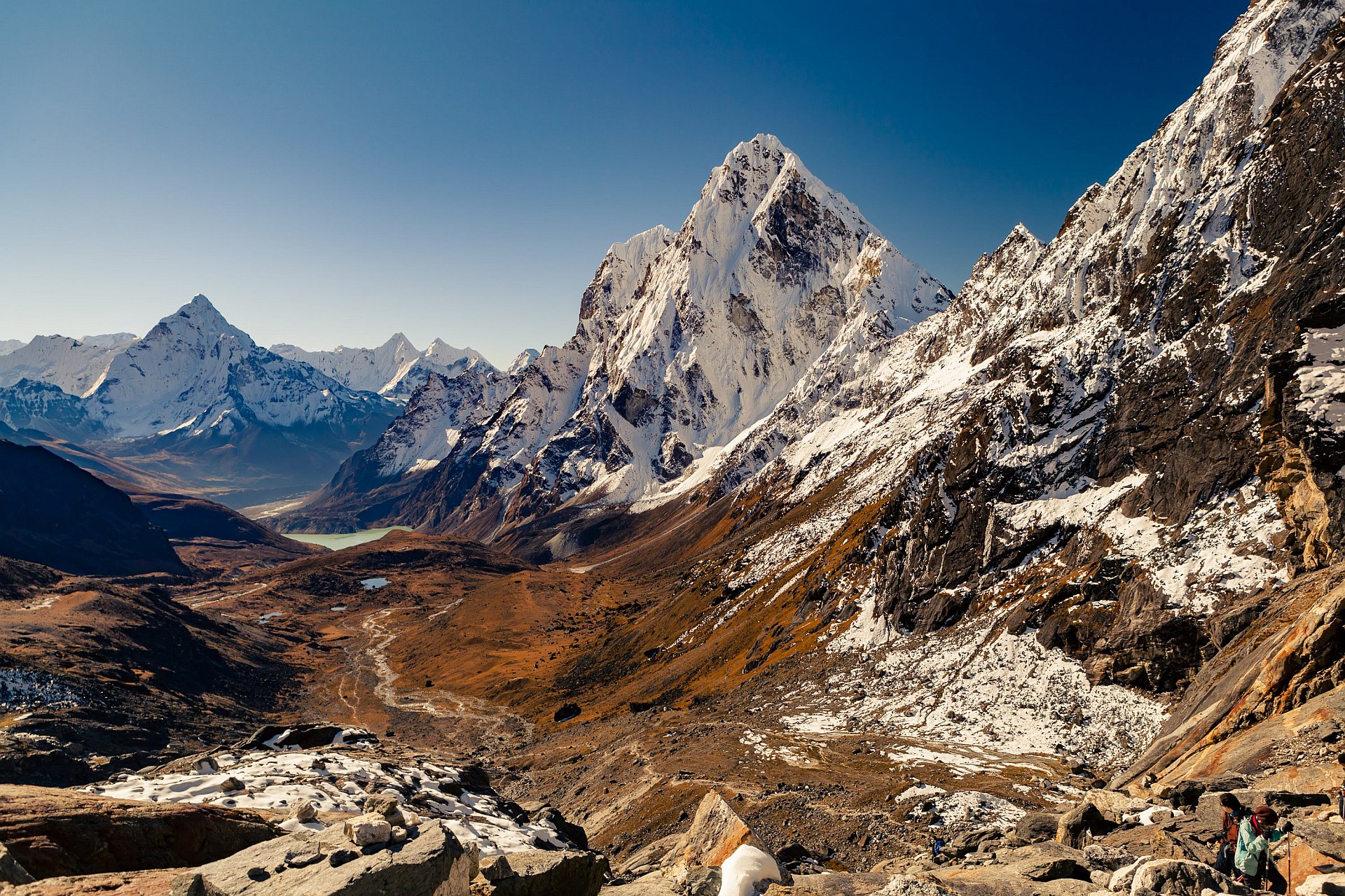 Przełęcz Cho La, trekking w Himalajach, Nepal